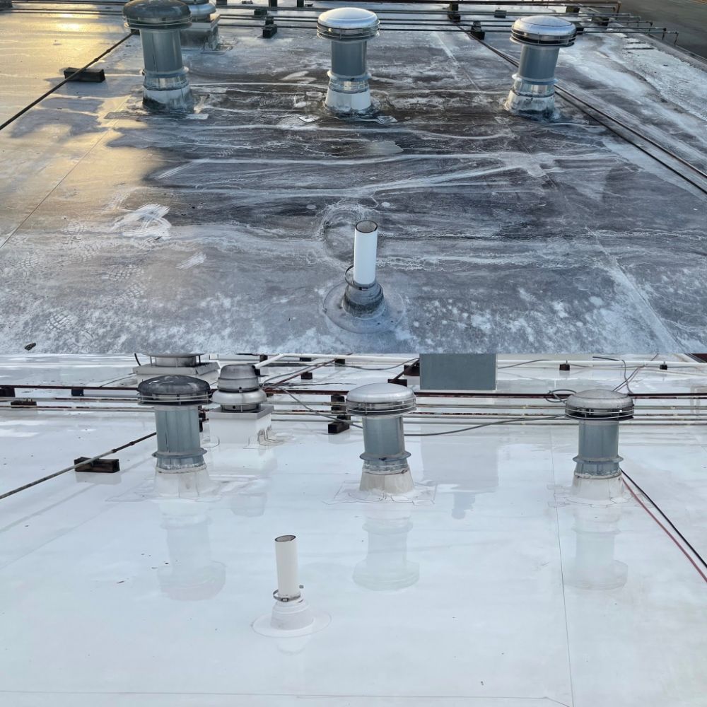 Commercial Roof Cleaning at Local Restaurant in Greensboro, NC