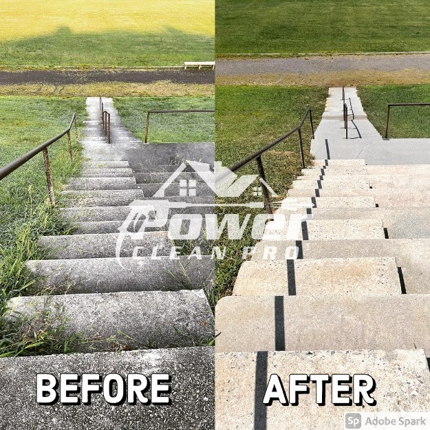 Football stadium cleaning