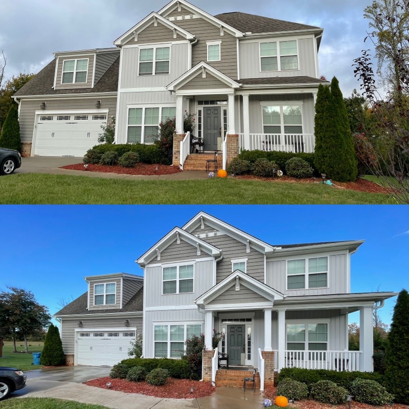 House Wash On Crooked Oak Drive In Summerfield, NC