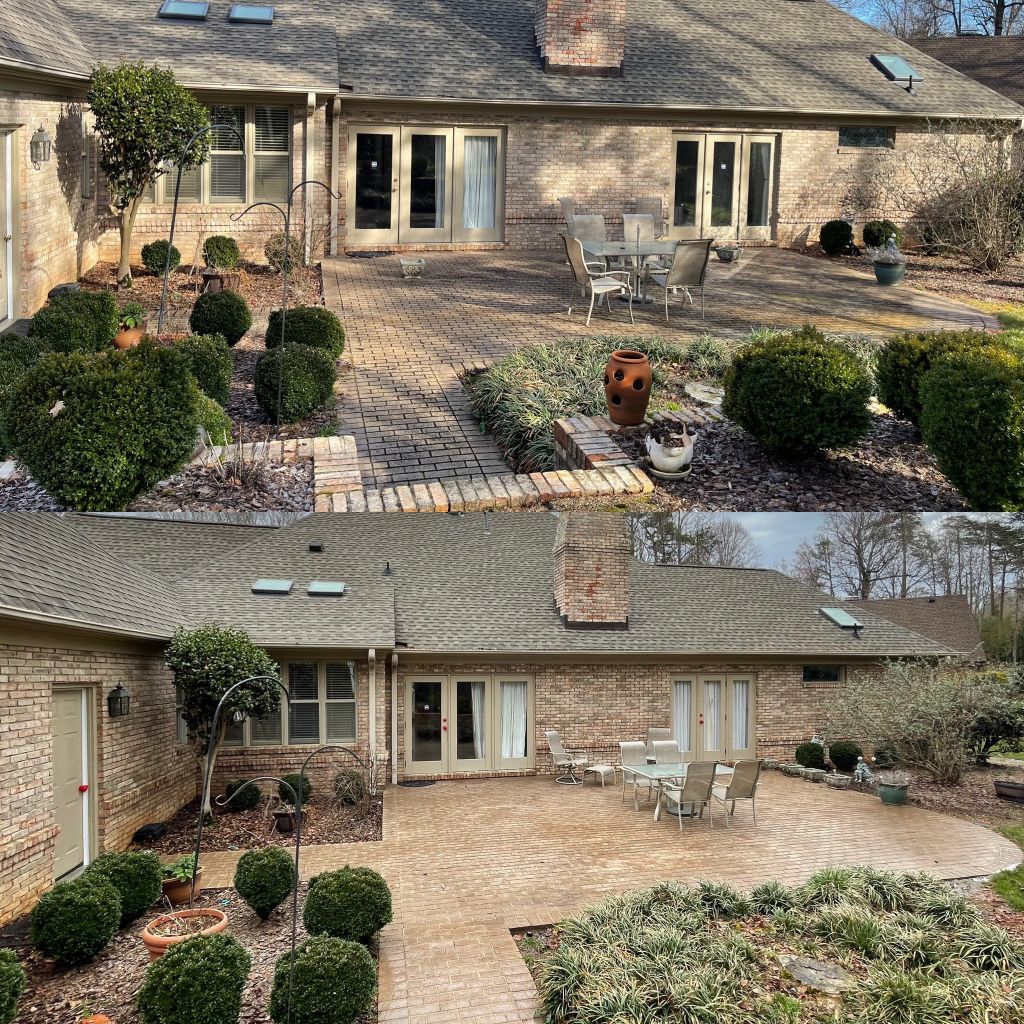 Roof house driveway and patio cleaning high point nc