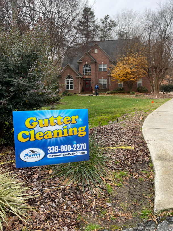 Gutter Cleaning on Chestnut Hill Court in Greensboro, NC