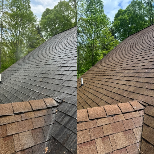 Roof and House Cleaning on Wallburg-High Point Rd in Winston-Salem, NC